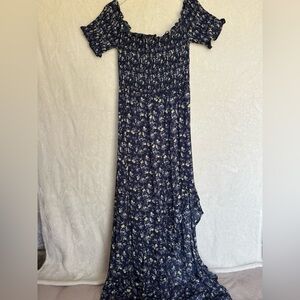 Miami Blue Off-the-Shoulder Sundress